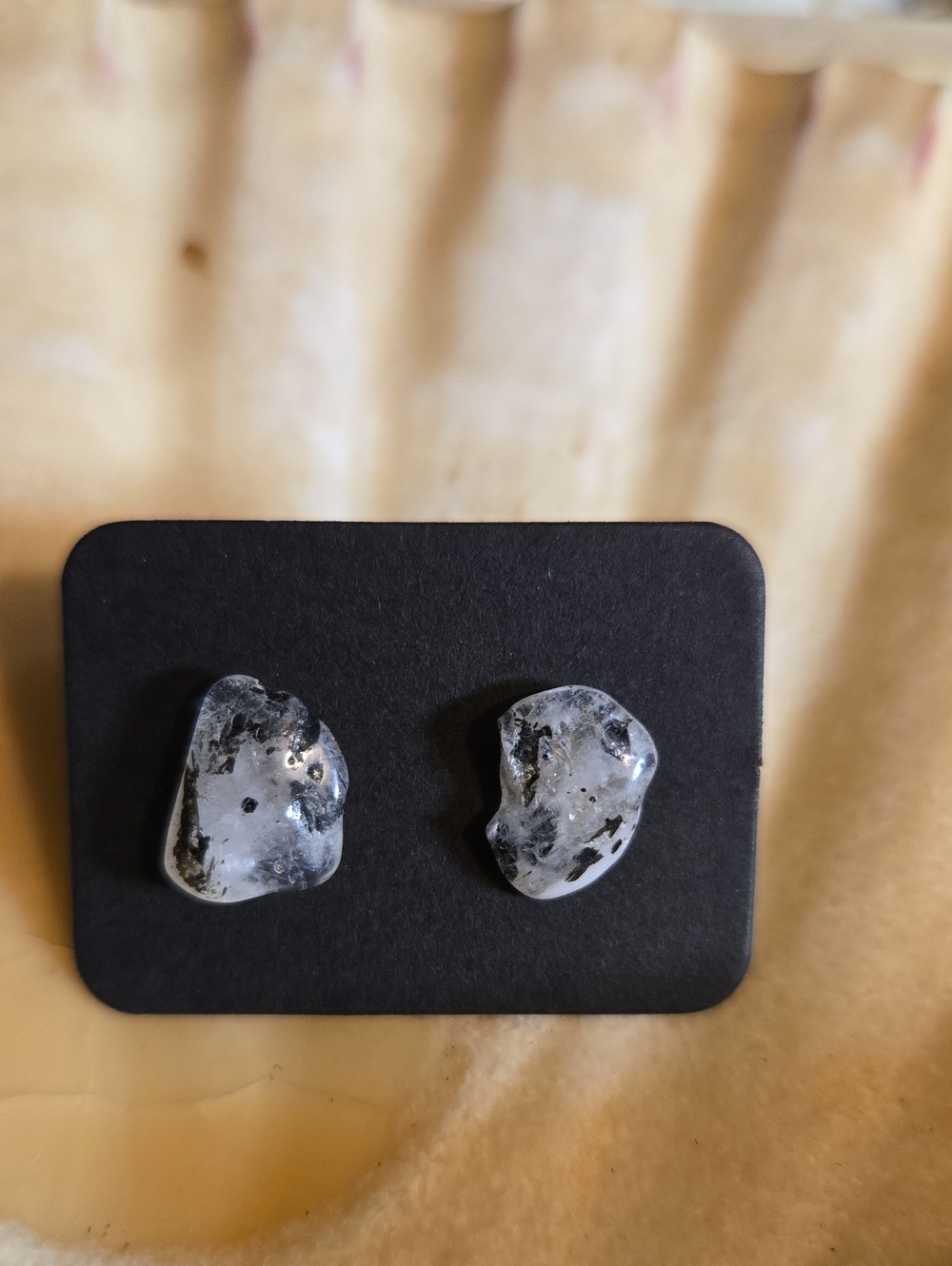 Handmade Small Moonstone Stud Earrings - Women Jewelry : A